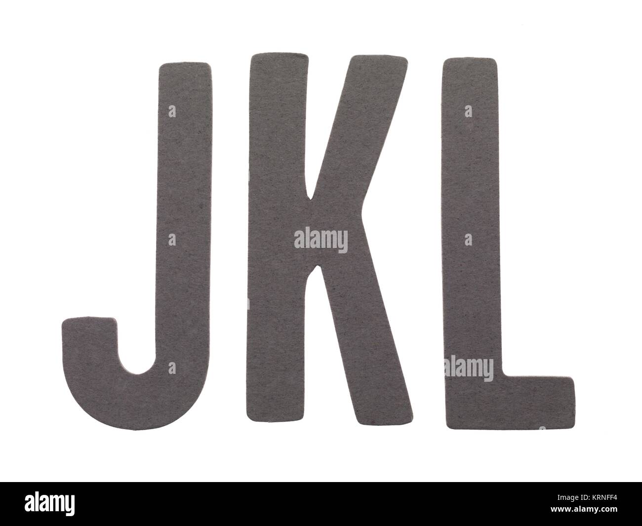 Lettres jkl Banque D'Images