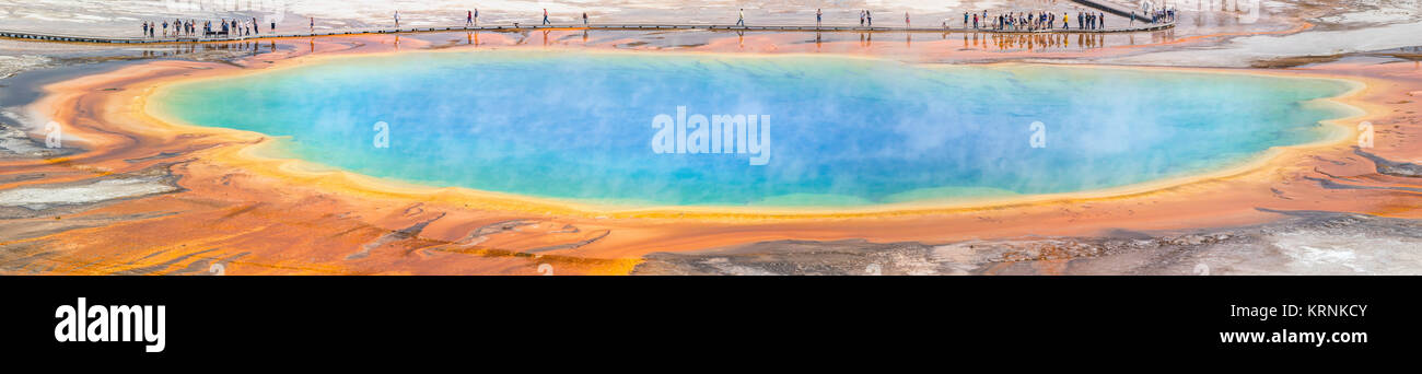 Grand Prismatic Spring in Yellowstone National Park Banque D'Images
