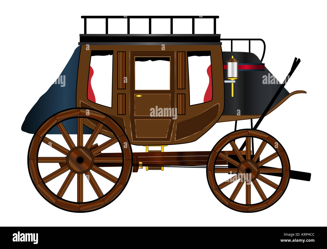 Western Stage Coach Banque D'Images