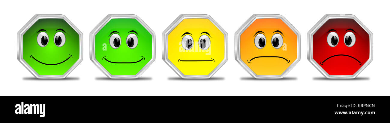 Boutons de vote coloré - 3D illustration Banque D'Images