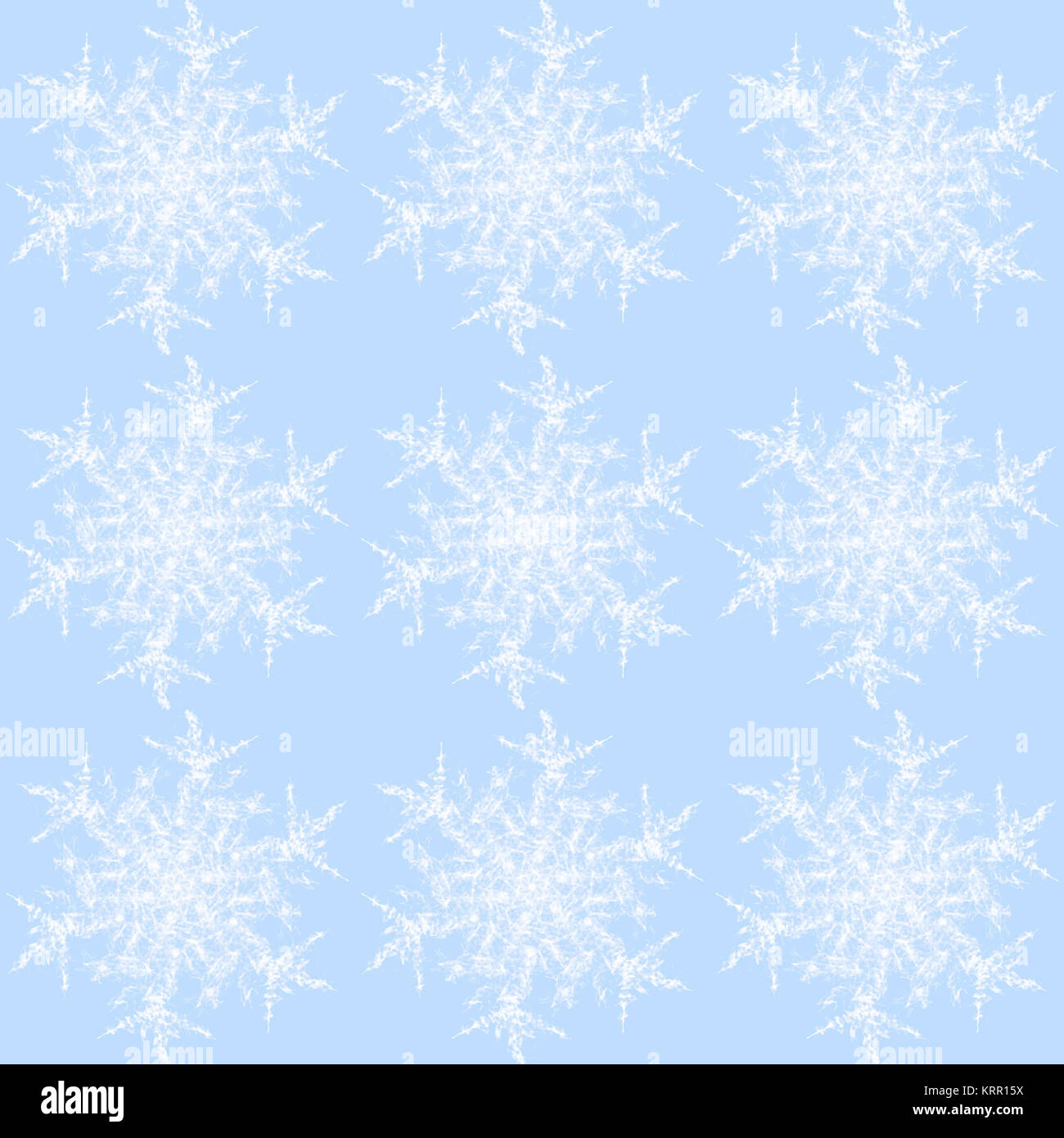 Abstract background transparent géométrique. Motif flocons ordinaire blanc sur bleu pastel. Banque D'Images