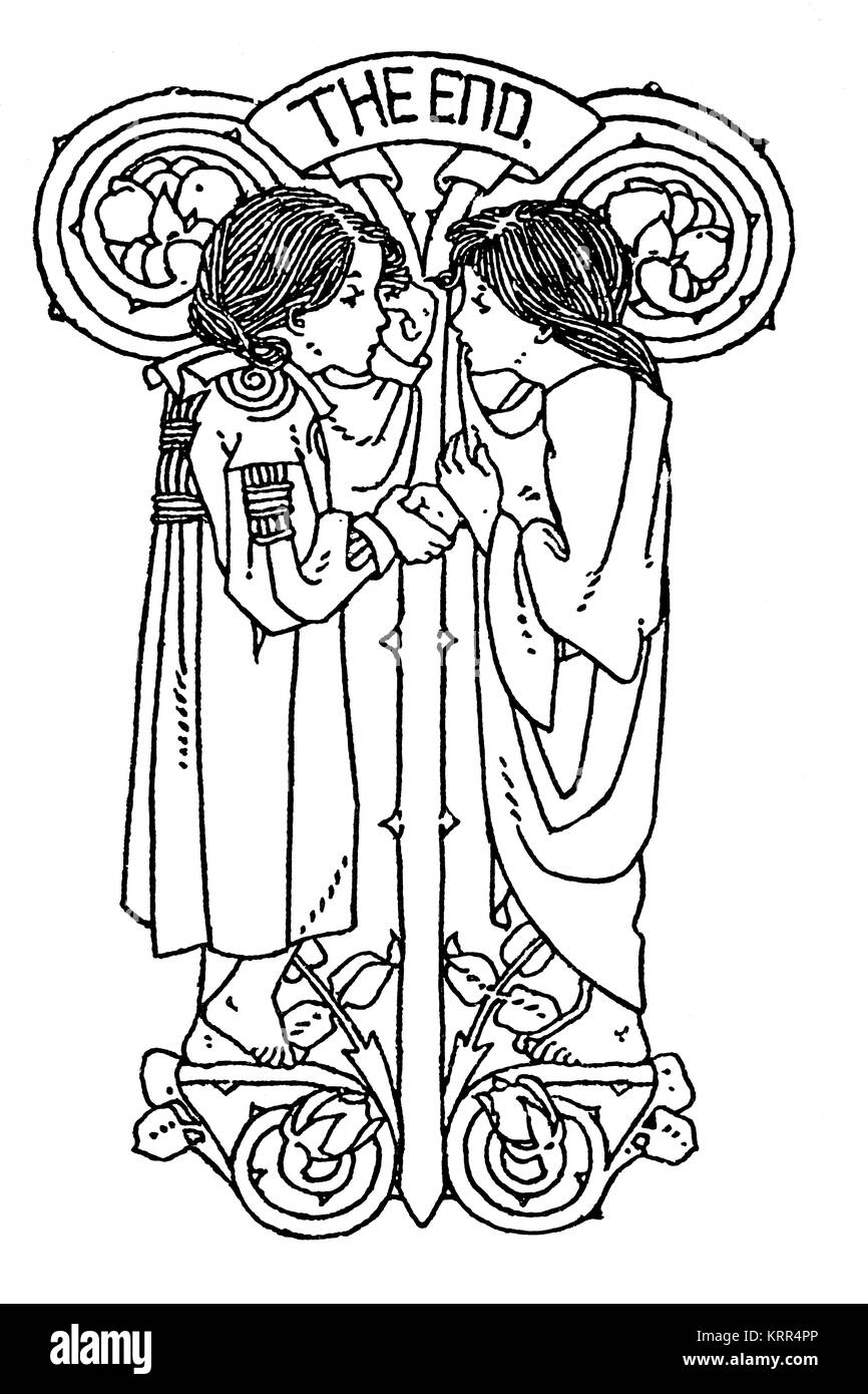 La fin du livre, le cordier illustration Evelyn Holden, de Birmingham, du concours Magazine Studio1894 Banque D'Images