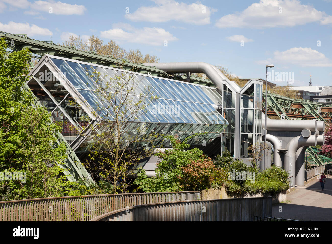Gare la plus Ohligsmühle, Wuppertal, région du Bergisches Land, Rhénanie du Nord-Westphalie, Germnay, Europe Banque D'Images