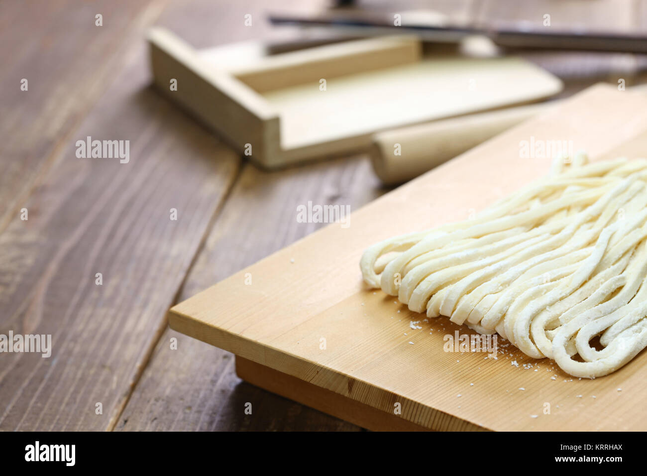 Sanuki udon, nouilles de blé japonais Banque D'Images