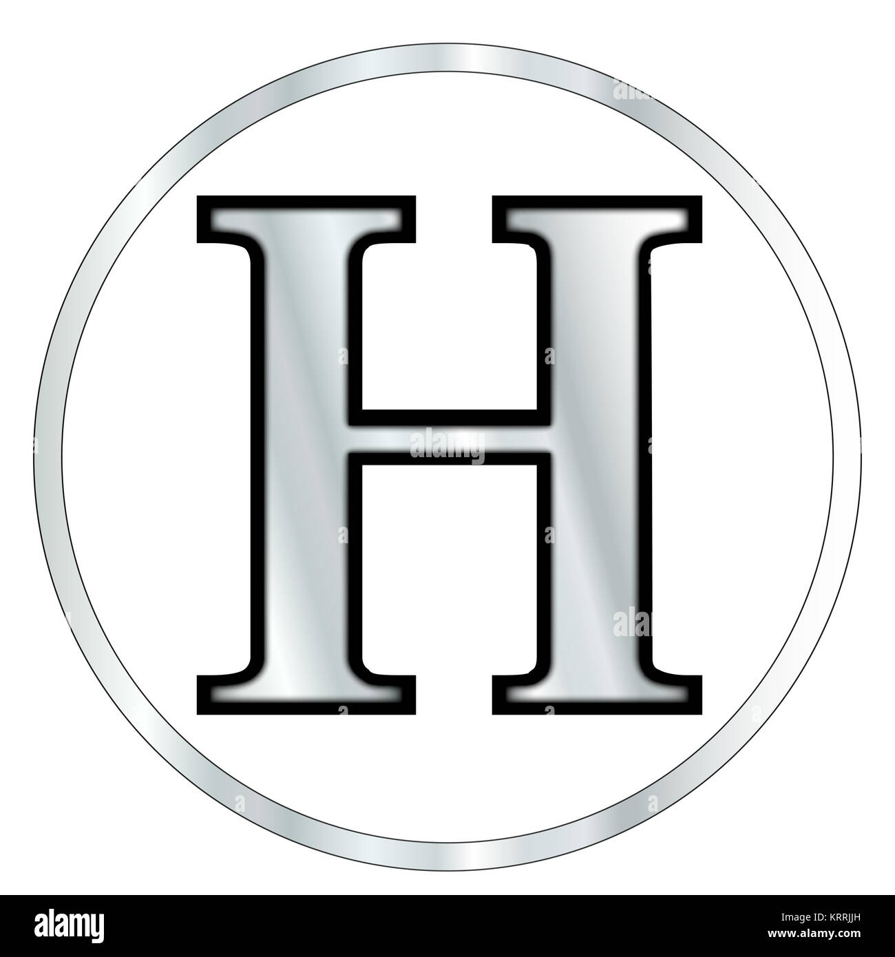 Lettre grecque eta Banque D'Images