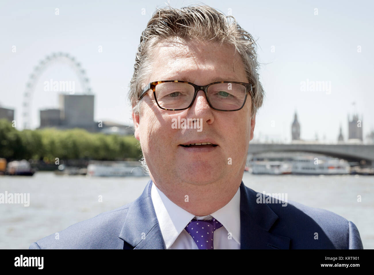 M. Patrick Vermeulen. Chef de bureau (European Equities - Processus axé sur la recherche) chez JP Morgan Asset Management (UK), Londres. Banque D'Images