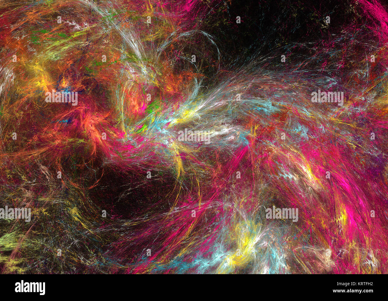 Flamme fractale, abstract digital image Banque D'Images