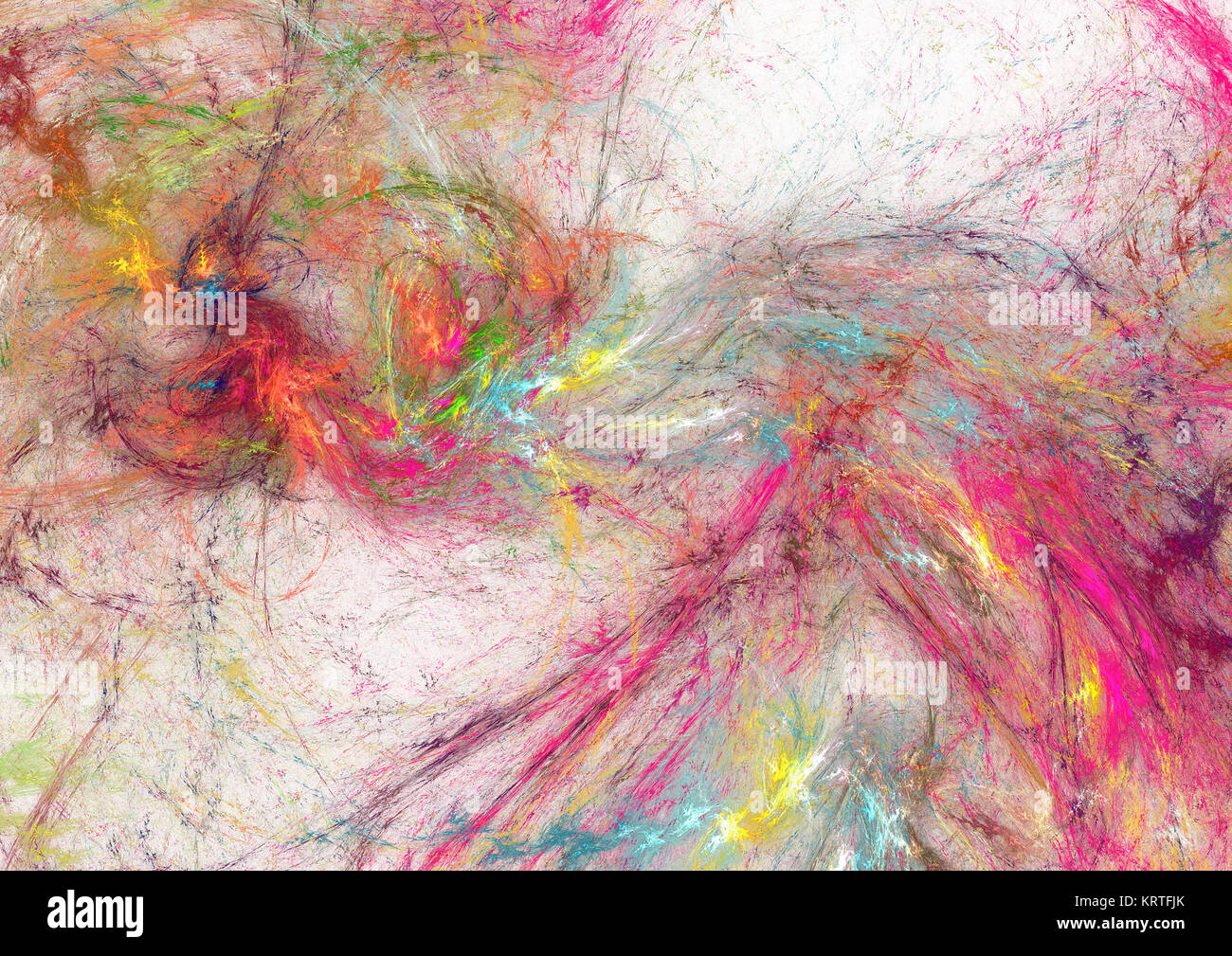 Flamme fractale, abstract digital image Banque D'Images