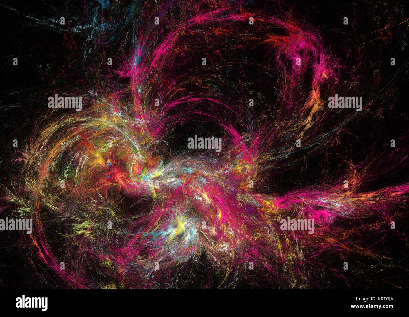 Flamme fractale, abstract digital image Banque D'Images