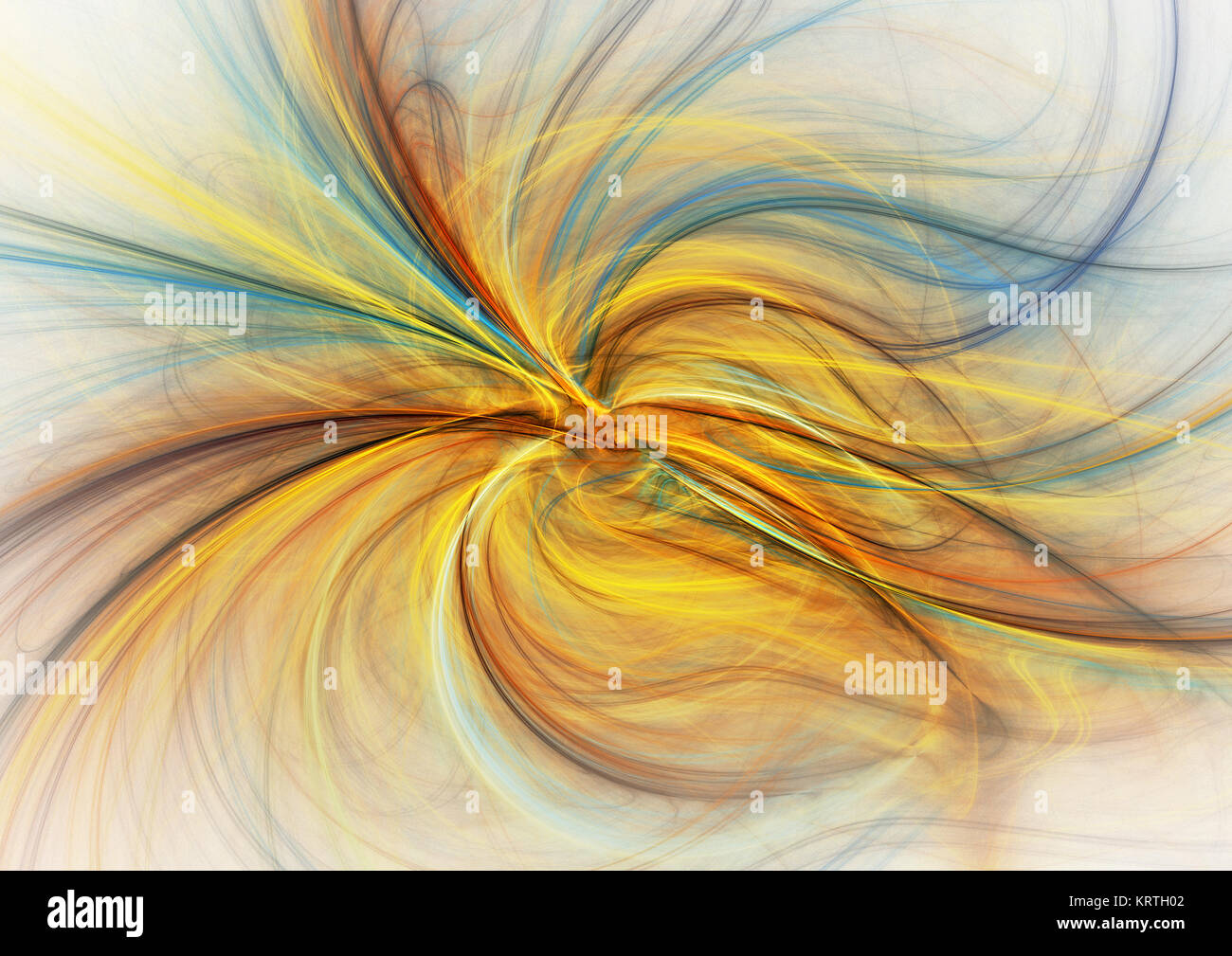 Flamme fractale, abstract digital image Banque D'Images