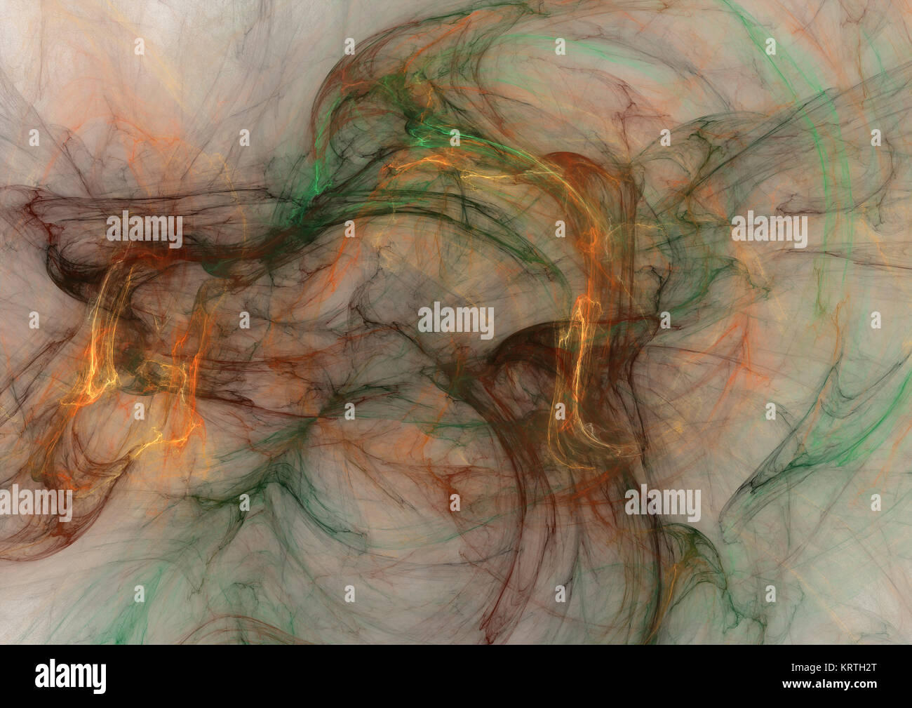 Flamme fractale, abstract digital image Banque D'Images