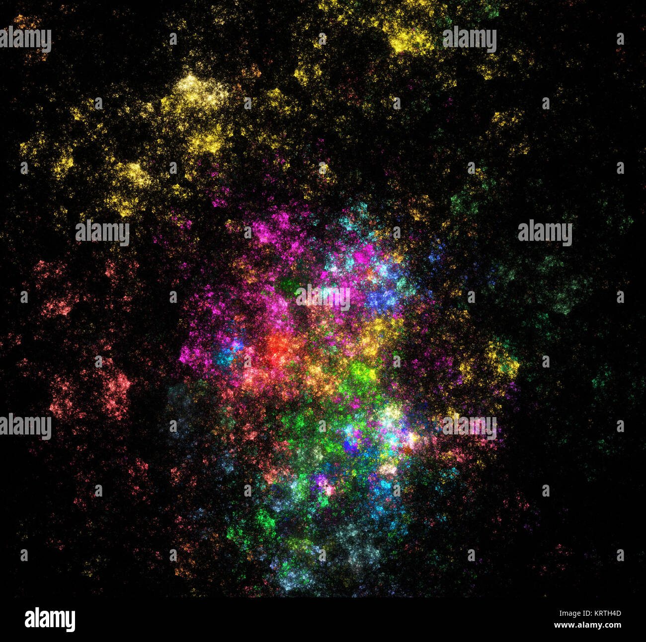 Flamme fractale, abstract digital image Banque D'Images