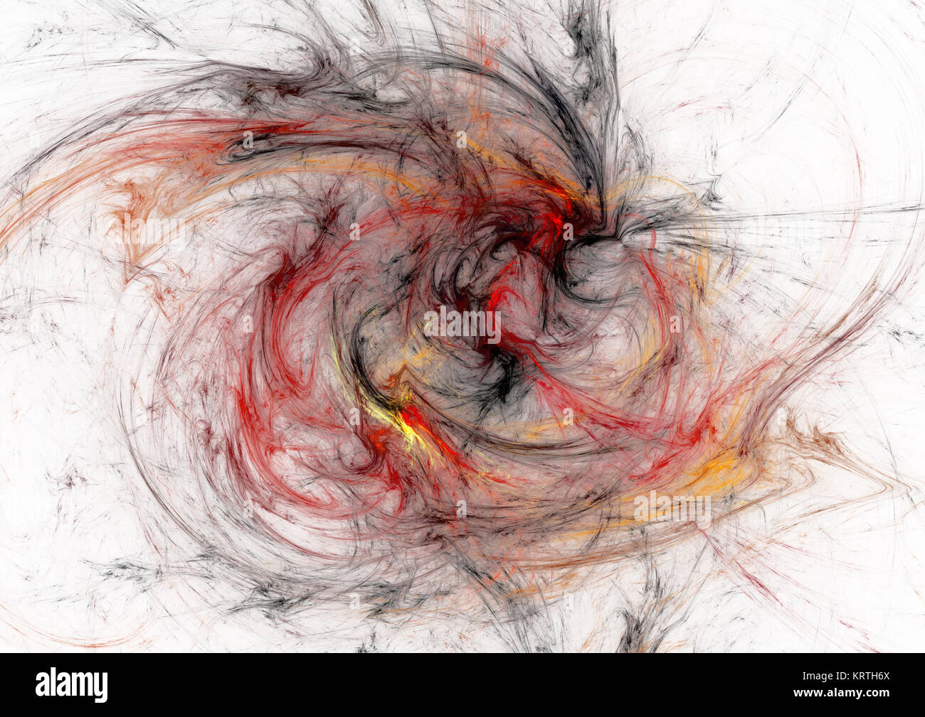 Flamme fractale, abstract digital image Banque D'Images