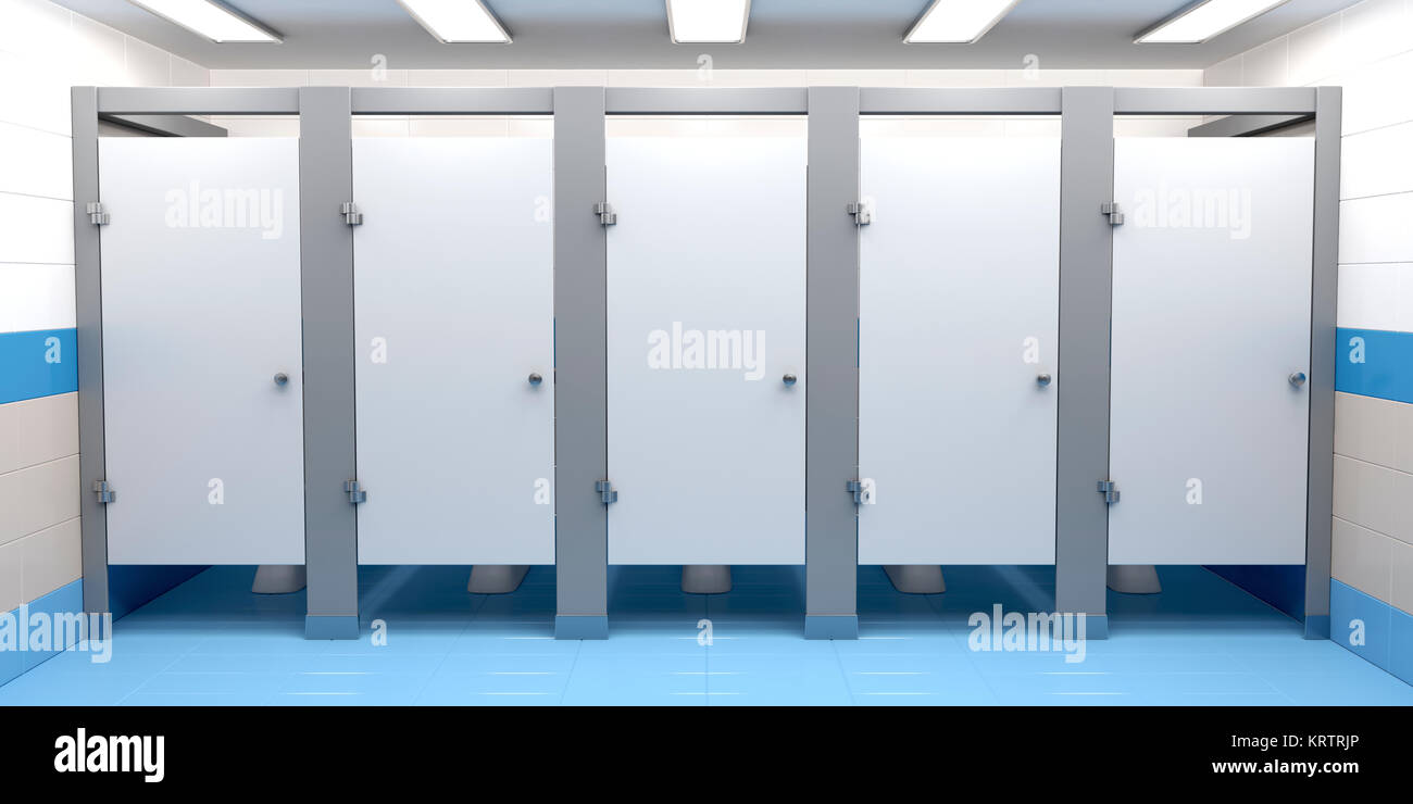 Cabines de toilettes publiques Banque D'Images