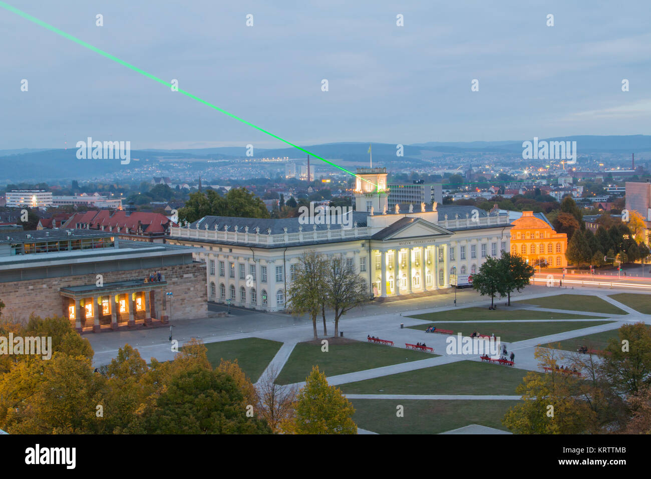 heure bleue à friedrichsplatz Banque D'Images