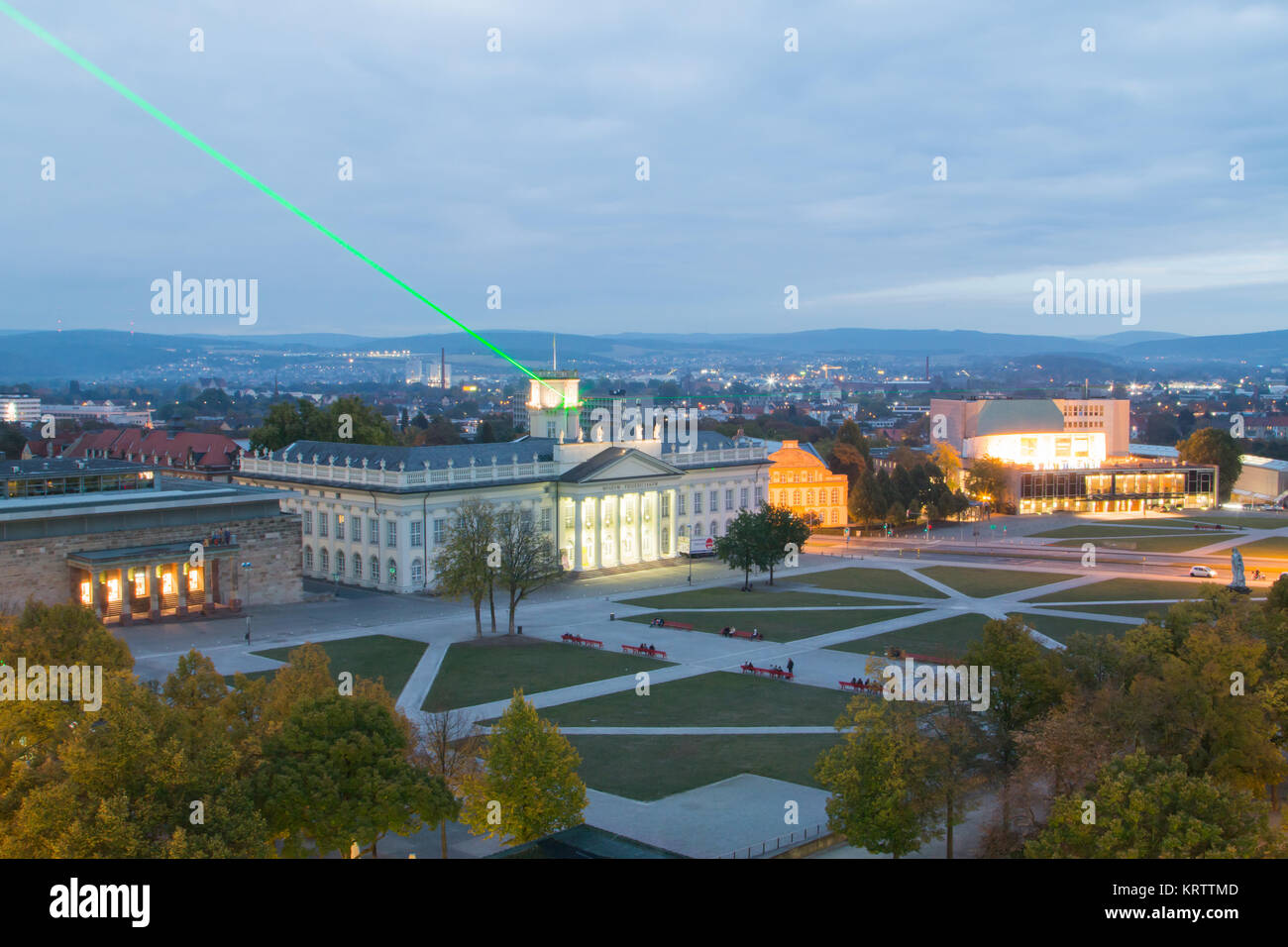 heure bleue à friedrichsplatz Banque D'Images