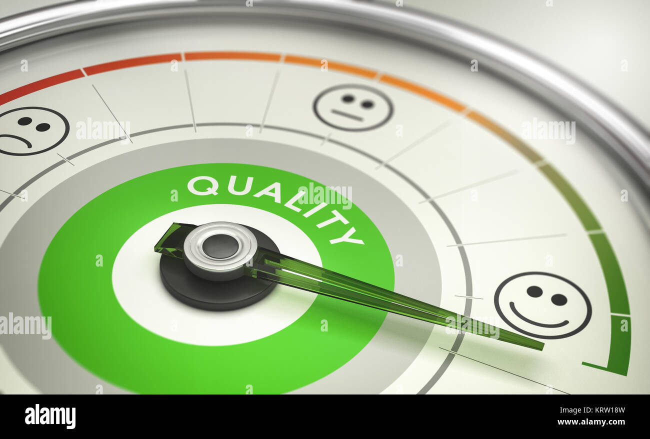 Paramètres de l'entreprise, Mesure de la Satisfaction Client Banque D'Images