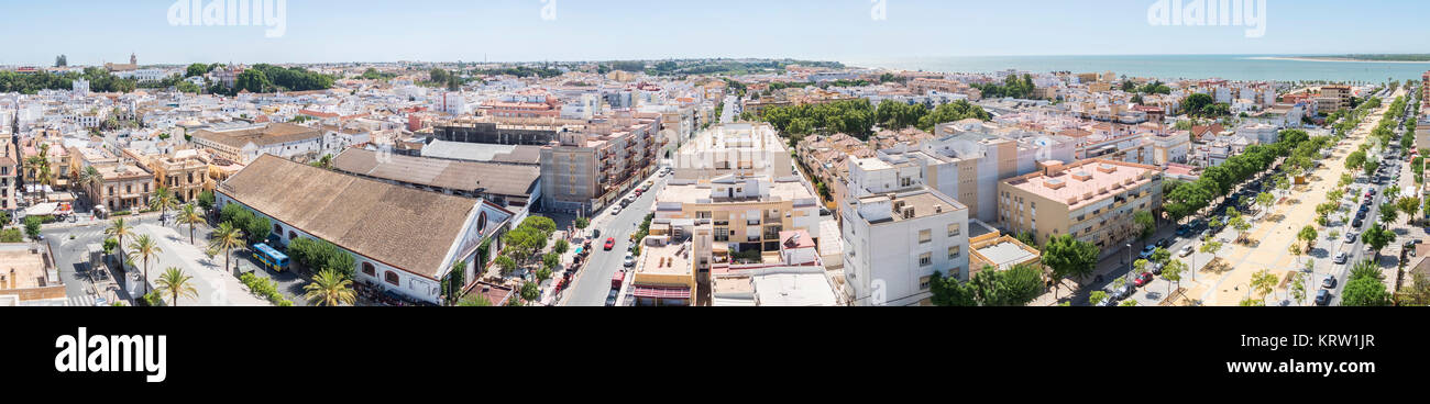 Santiago Château de Sanlucar de Barrameda, Cadiz, Espagne Banque D'Images