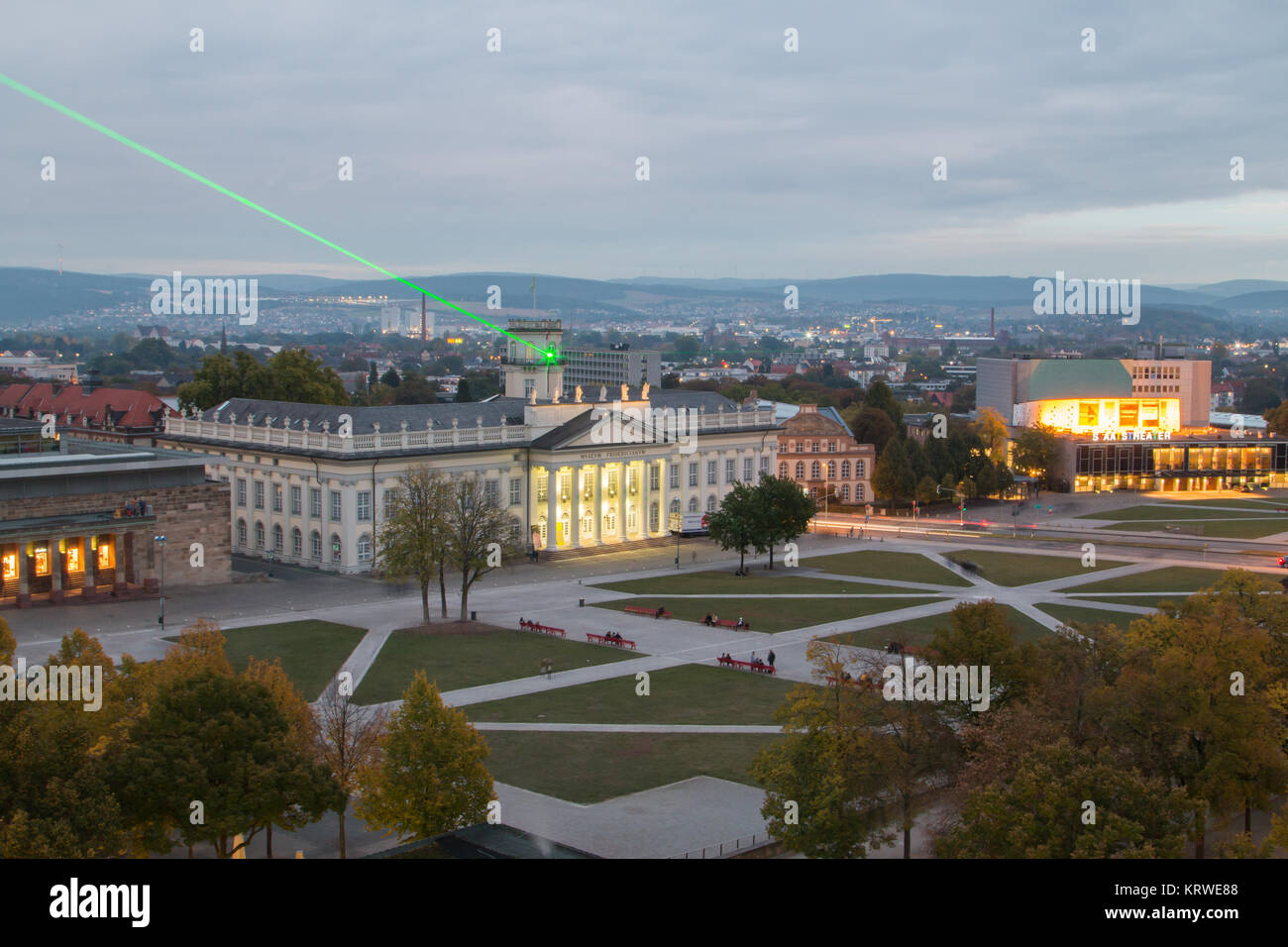 heure bleue à friedrichsplatz Banque D'Images