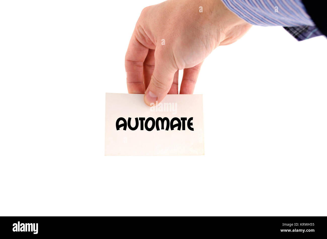 Automatiser la notion de texte Banque D'Images