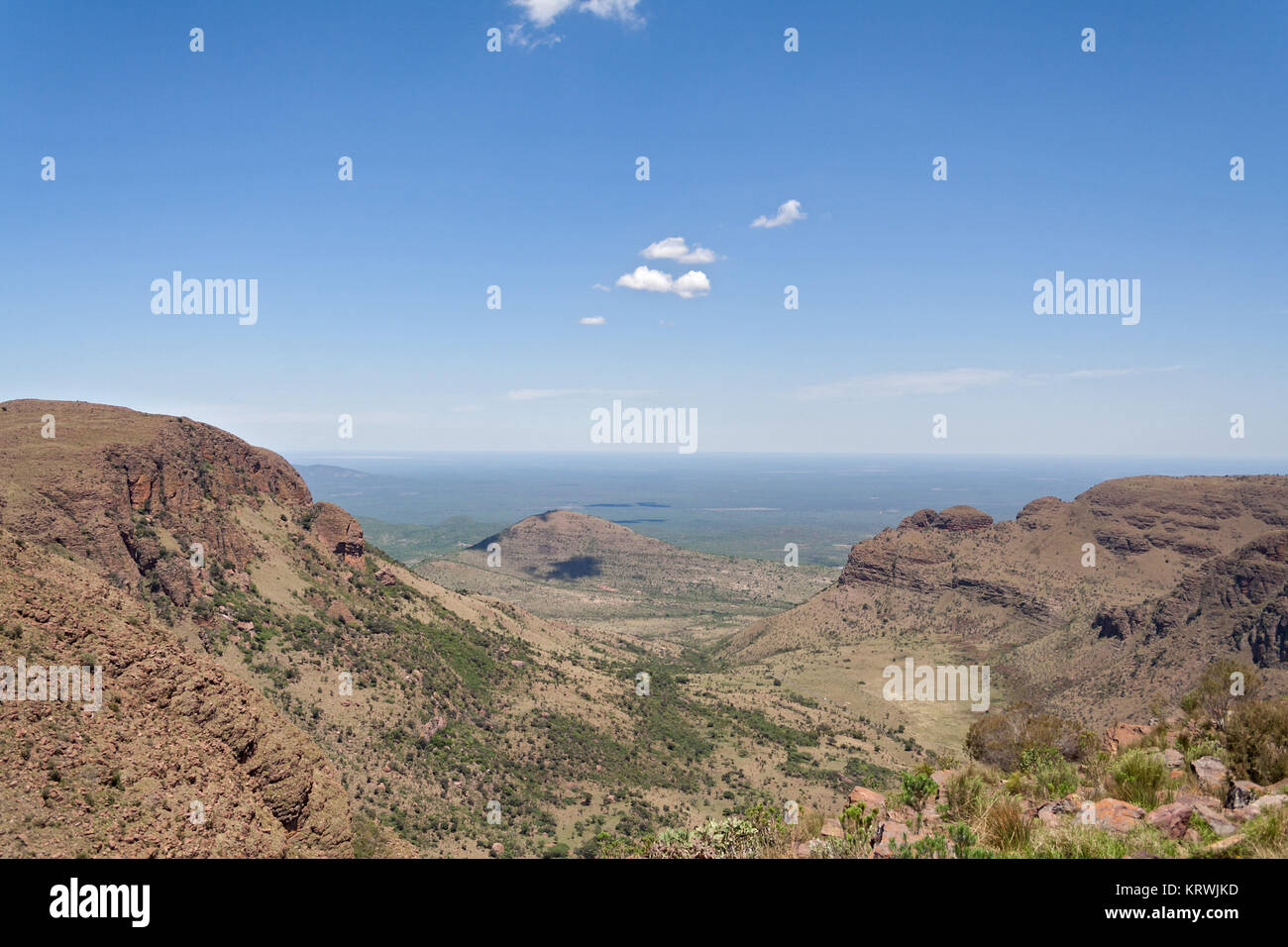 Le paysage dans le parc national de Marakele, Limpopo, Afrique du Sud Banque D'Images Le paysage dans le parc national de Marakele, Limpopo, Afrique du Sud Banque D'Images