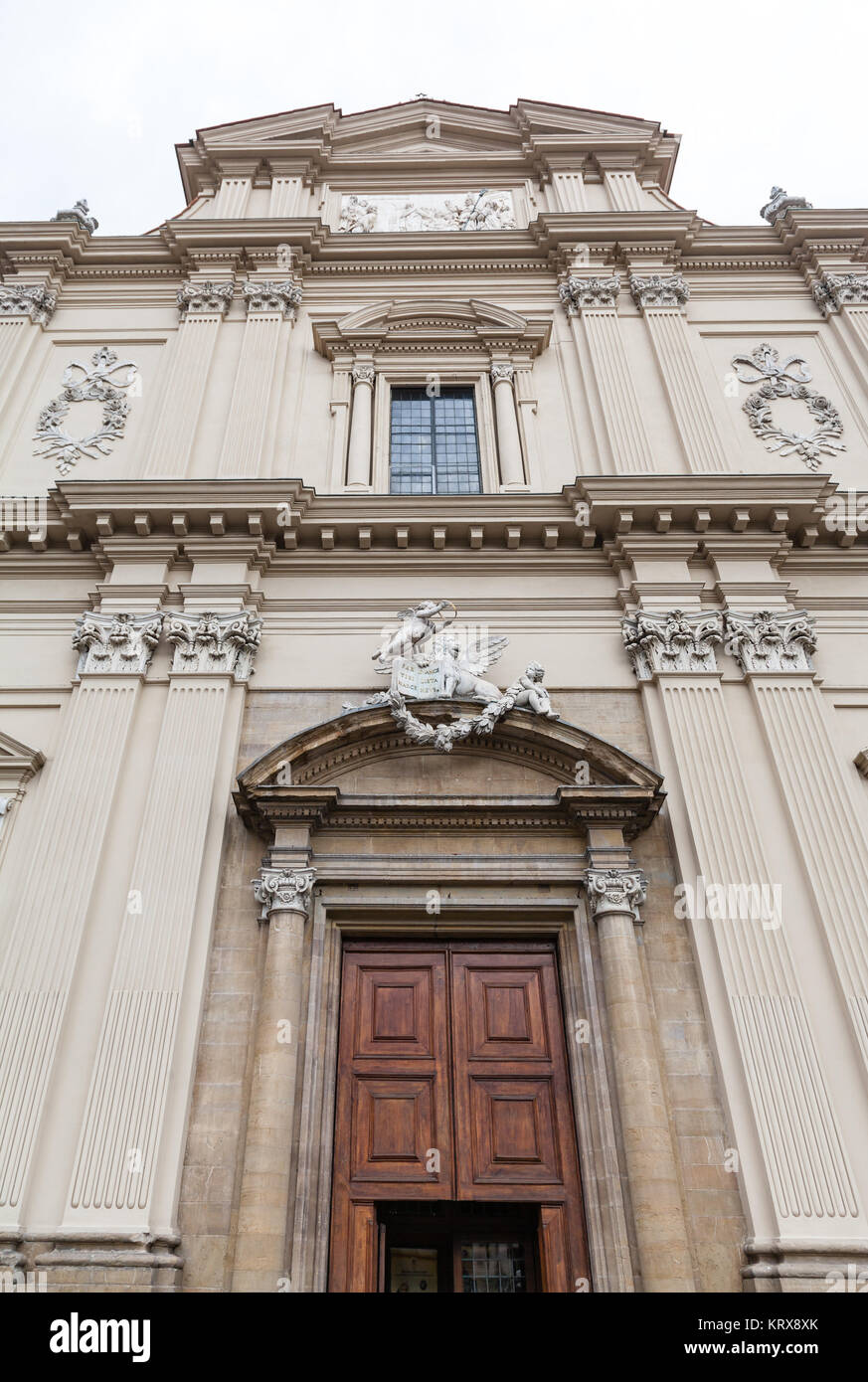 Vue avant de l'Eglise de San Marco à Florence Banque D'Images