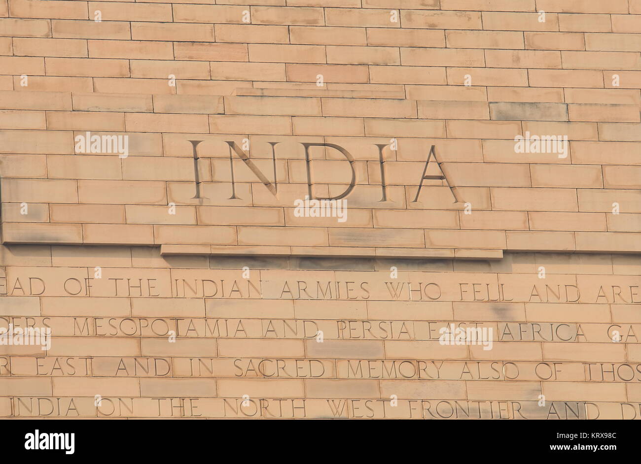L'architecture historique de la porte de l'Inde New Delhi Inde Banque D'Images