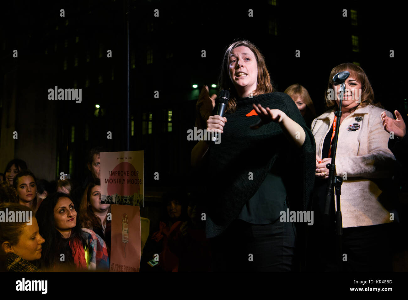 Londres, Royaume-Uni. Déc 20, 2017. Jess MP Phillips à une période de protestation de la pauvreté dans la région de Whitehall. Les protestataires sur Whitehall ont été rejoints par un éventail de célébrités, des militants, du travail et des députés libéraux démocrates pour demander la fin de la période. Credit : tinite photography/Alamy Live News Banque D'Images