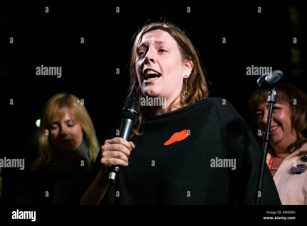 Londres, Royaume-Uni. Déc 20, 2017. Jess MP Phillips à une période de protestation de la pauvreté dans la région de Whitehall. Les protestataires sur Whitehall ont été rejoints par un éventail de célébrités, des militants, du travail et des députés libéraux démocrates pour demander la fin de la période. Credit : tinite photography/Alamy Live News Banque D'Images