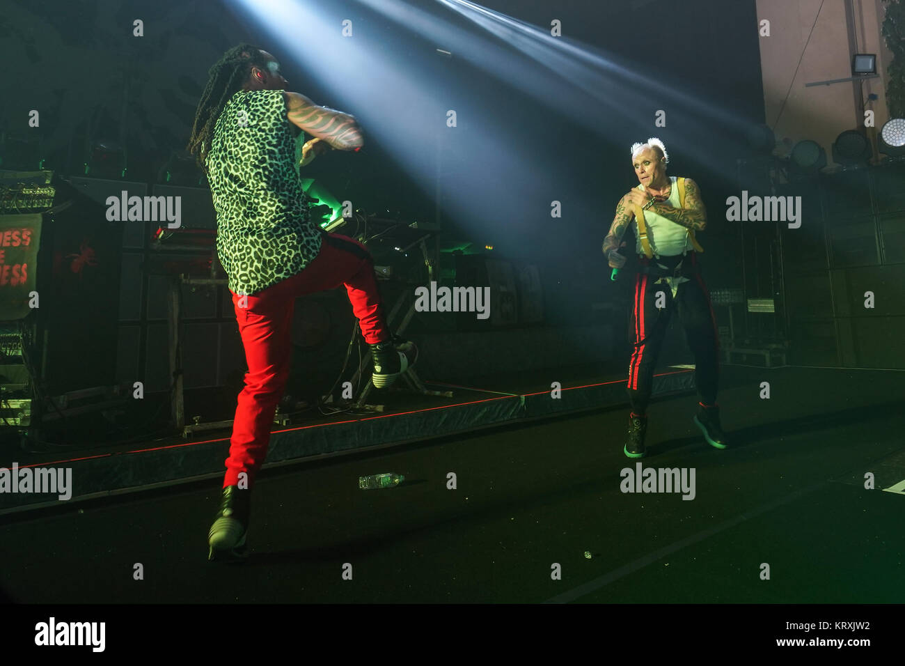 Londres, Royaume-Uni. Dec 21, 2017. The Prodigy en live sur scène à l'O2 Brixton Academy de Londres. Date de la photo : le jeudi 21 décembre, 2017. Credit : Roger Garfield/Alamy Live News Banque D'Images