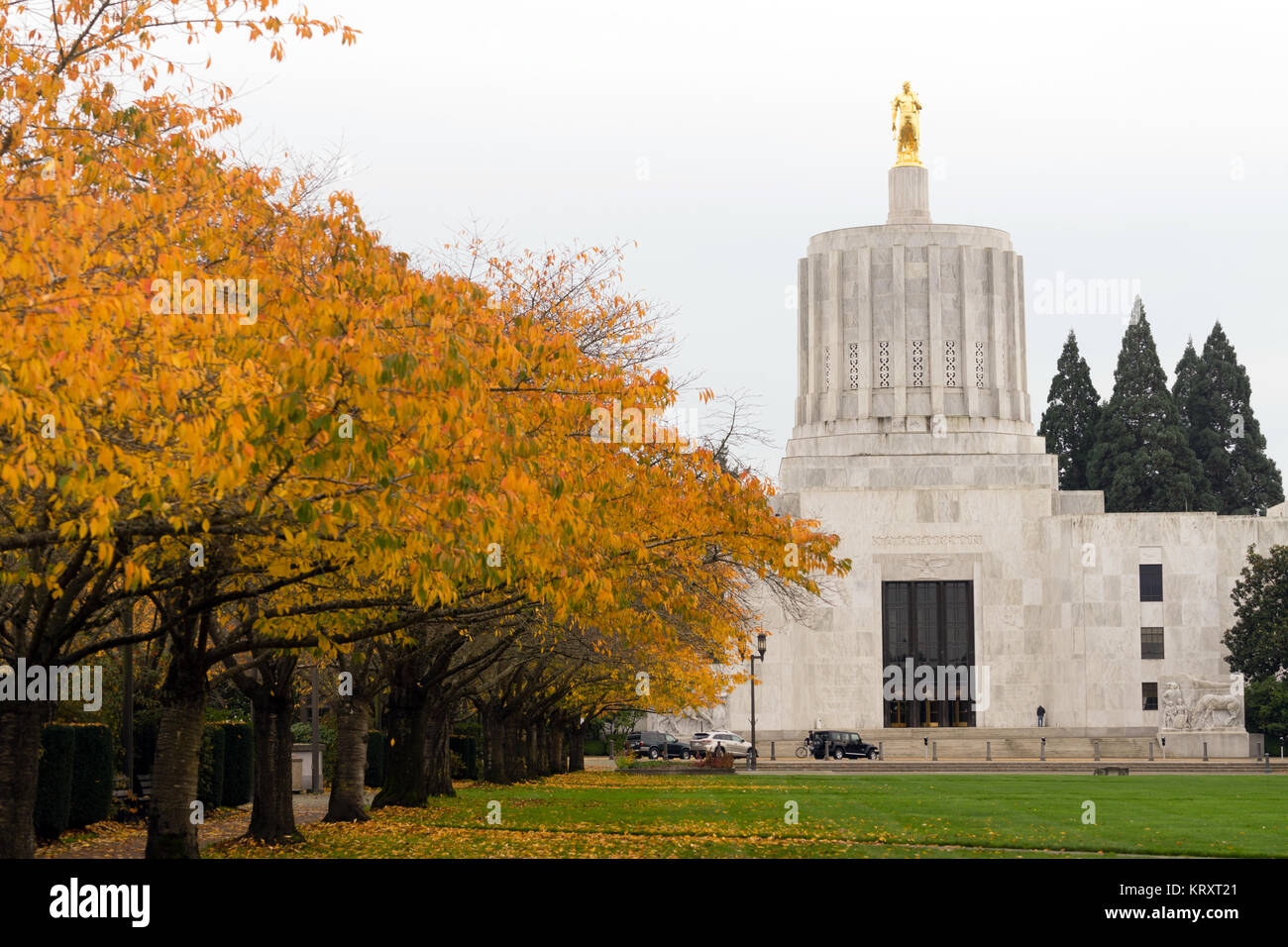 La capitale de l'état de l'Oregon Salem Capital gouvernement centre-ville Bâtiment Banque D'Images