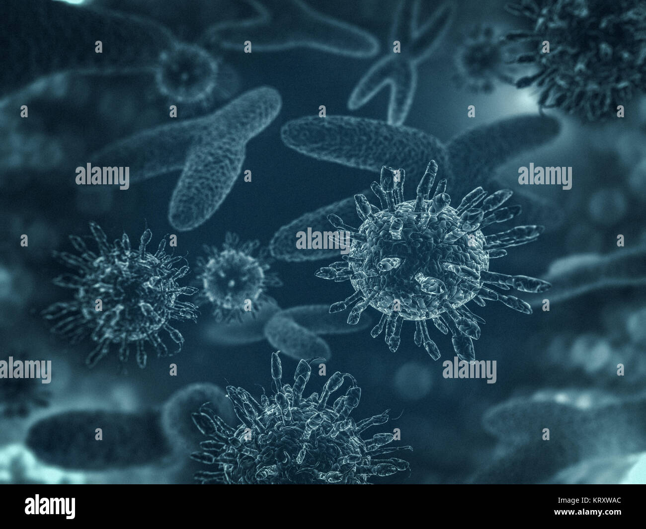 Les chromosomes, des mutations des gènes, code génétique le rendu 3D Banque D'Images