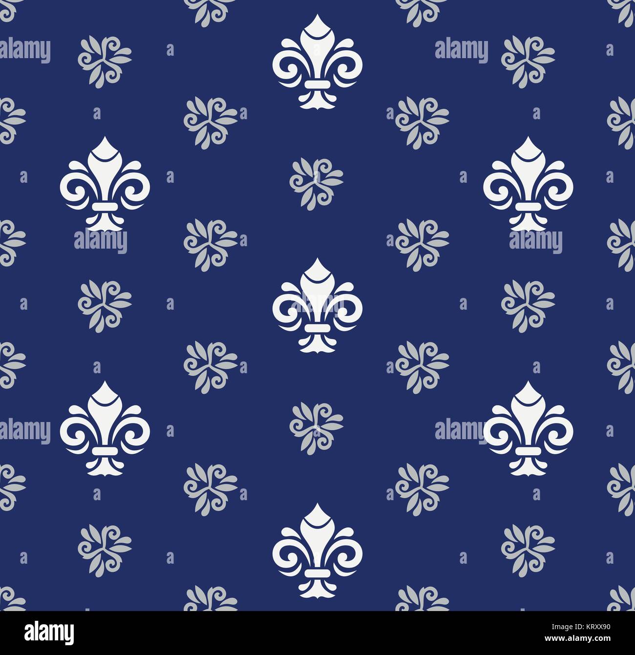 Modèle vectoriel continu avec Royal Lily Illustration de Vecteur