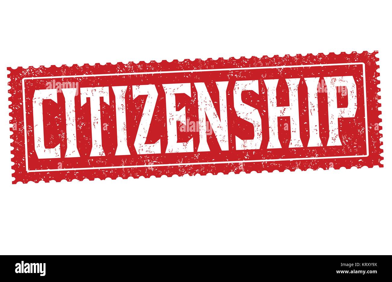 Grunge citoyenneté tampons sur fond blanc, vector illustration Illustration de Vecteur