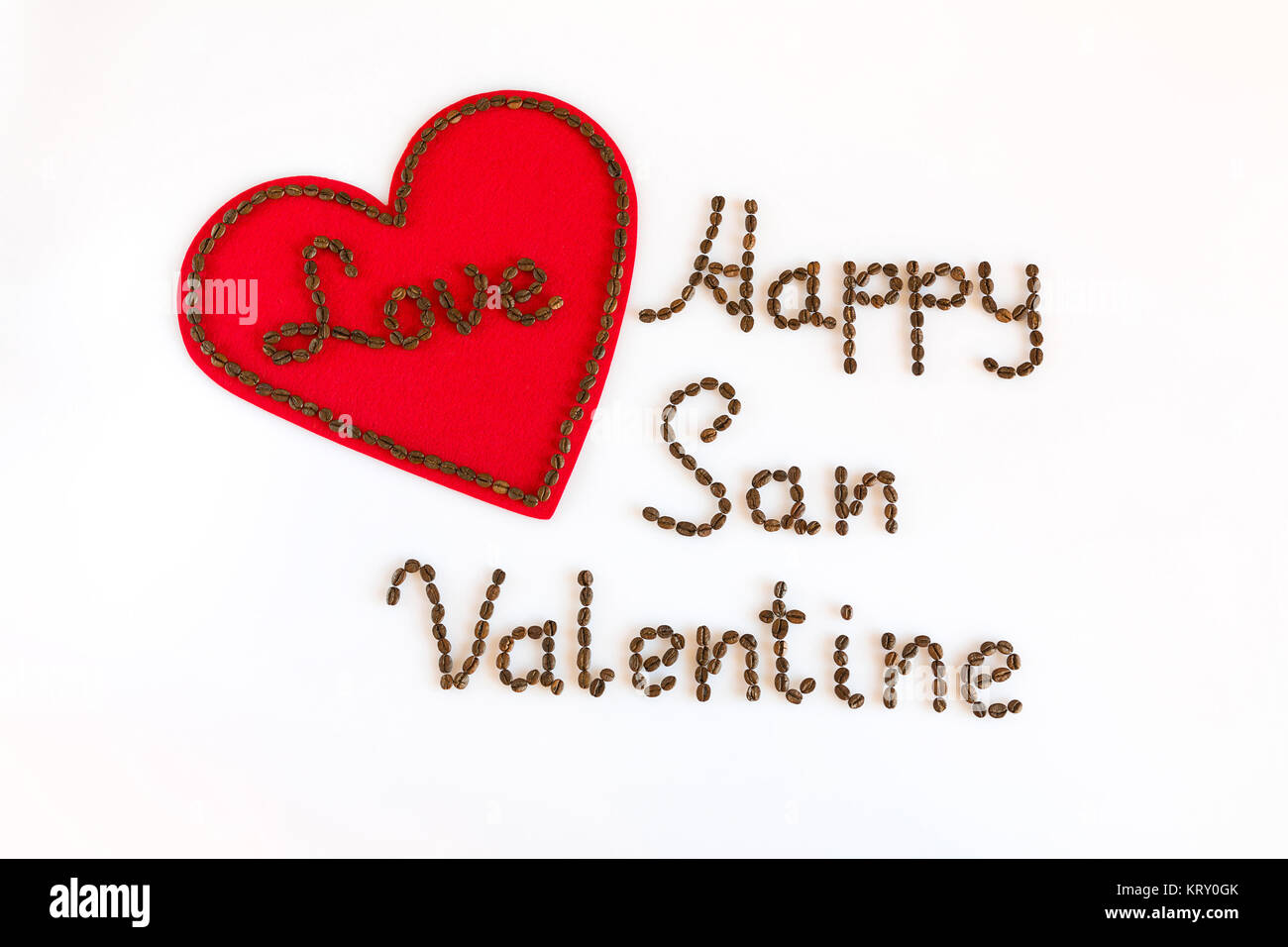 Heureux San Valentin avec amour Banque D'Images
