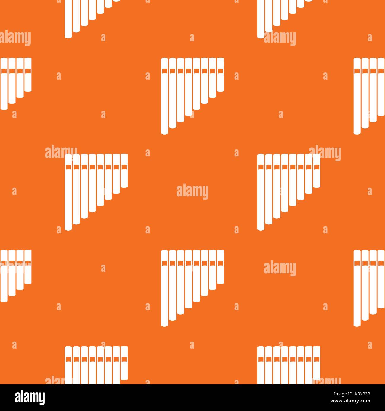 Flûte de Pan sans motif Illustration de Vecteur