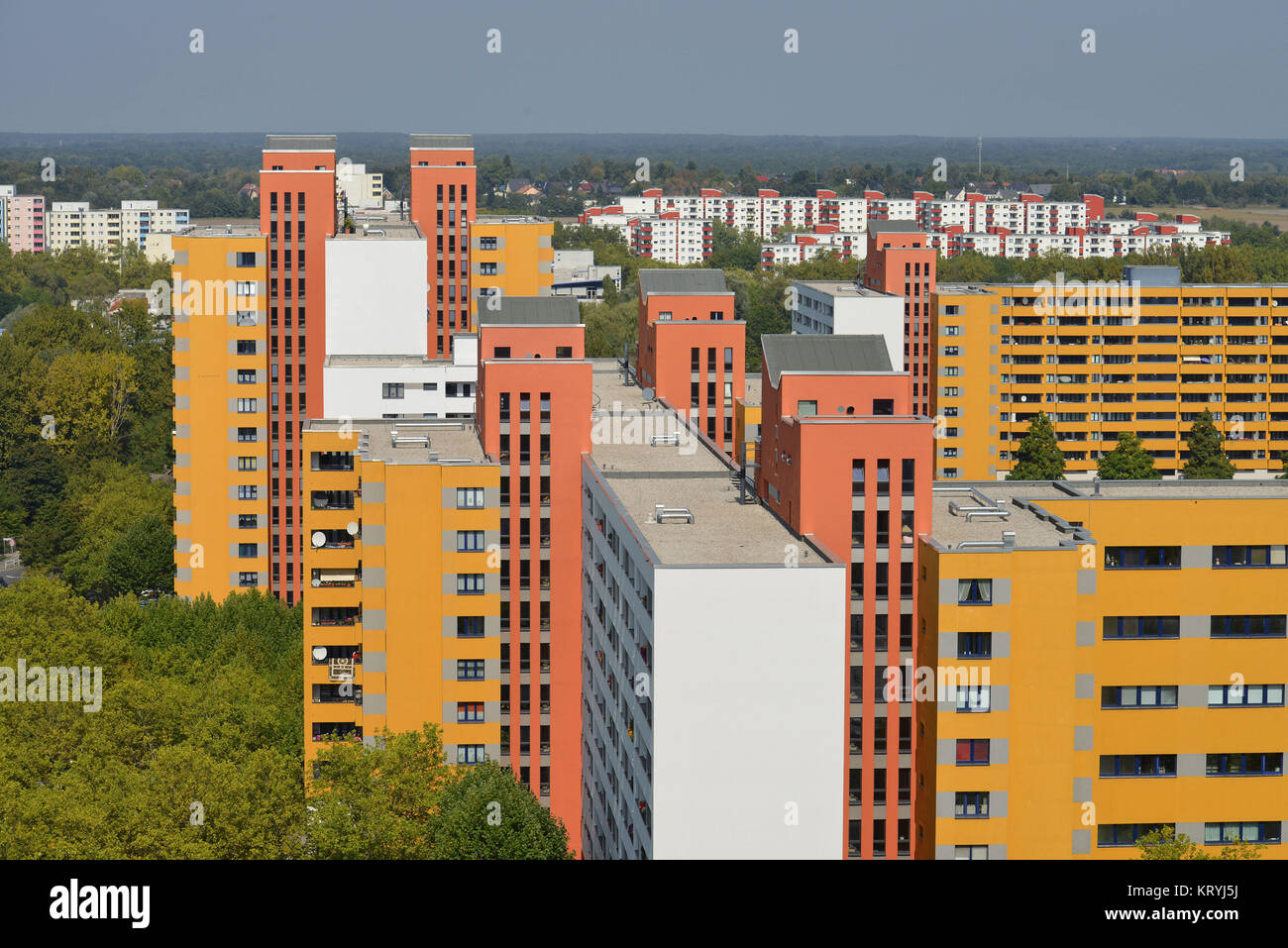 Quart de la Mars Brandenburg, village Reinicken, Berlin, Allemagne / du Brandebourg, mars Maerkisches Viertel, Reinickendorf, Deutschland / Mar Banque D'Images