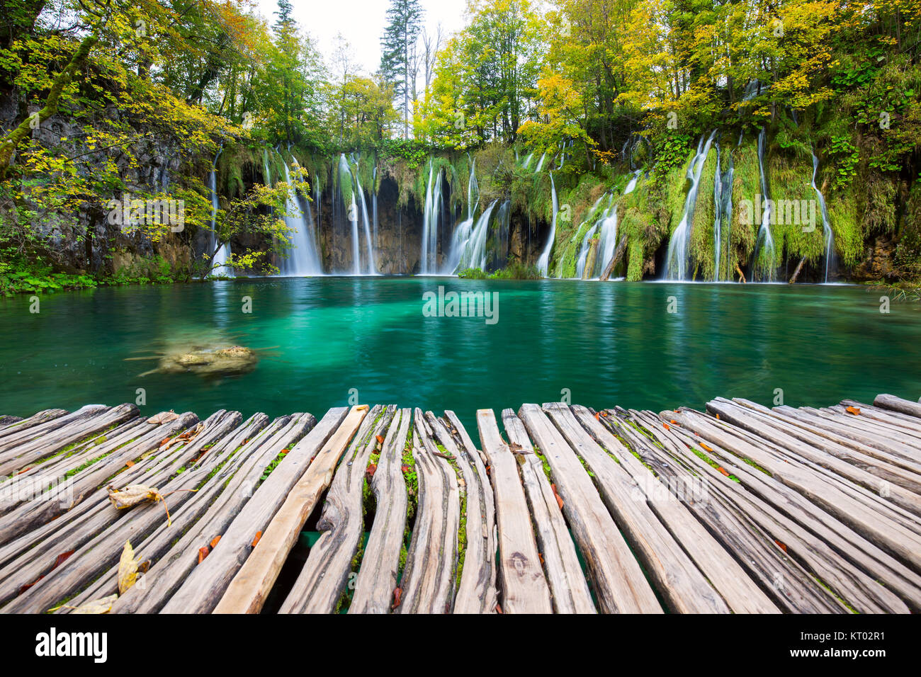 Cascades de Plitvice Parc National Banque D'Images