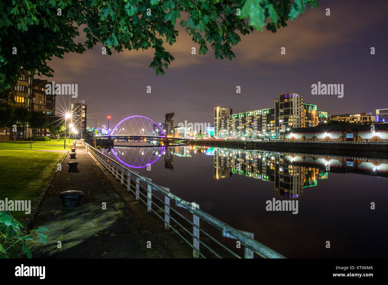 Rivière Clyde. Glasgow. UK. Banque D'Images