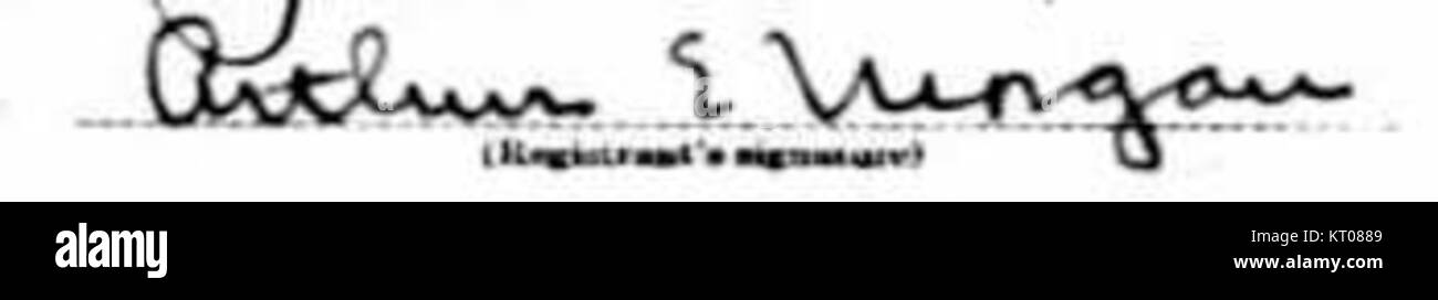 La signature d'Arthur Ernest Morgan représente un personnage historique connu pour son travail dans l'ingénierie et le service public. Morgan a contribué à diverses avancées technologiques et sociétales, notamment dans le domaine des infrastructures. Banque D'Images
