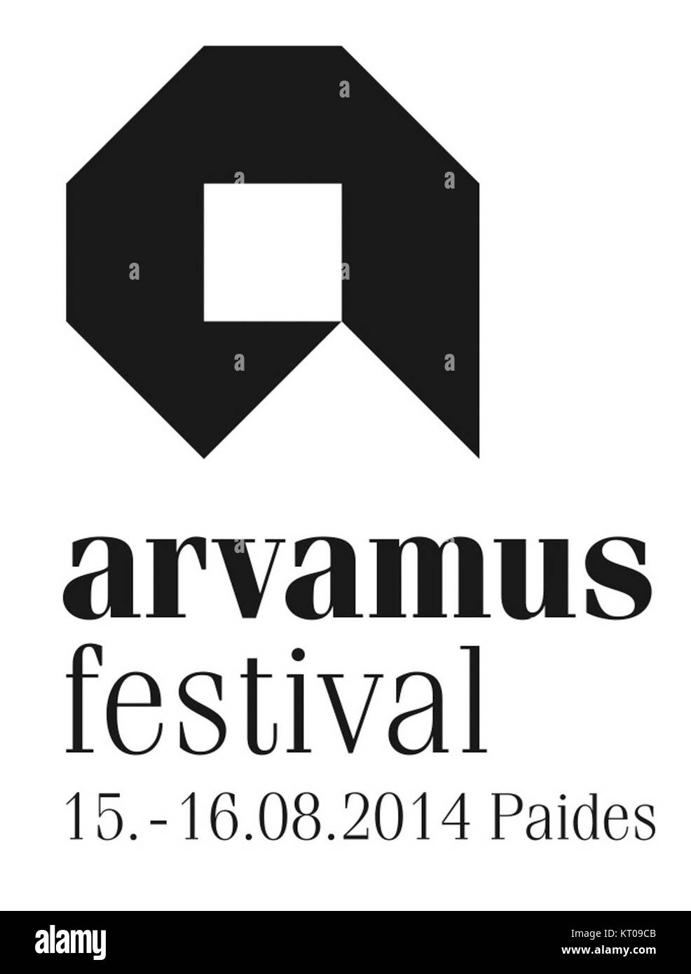 Le logo de l'Arvamusfestival 2014, un événement estonien axé sur les discussions, la culture et l'engagement civique. Le festival promeut un dialogue ouvert et des débats sur divers sujets. Banque D'Images