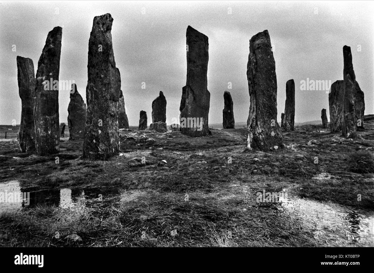 Callanish Standing Stones, Isle Of Lewis Outer Hebrides Highlands and Islands Scotland UK 1970 1974 HOMER SYKES Banque D'Images