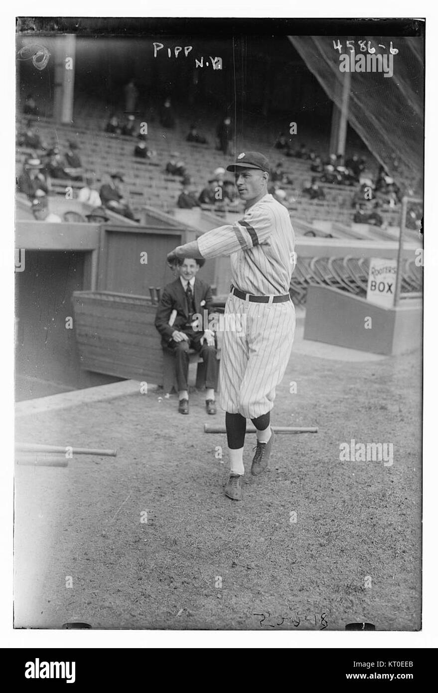 Image de Wally Pipp, un joueur de baseball qui a joué pour l'équipe de la New York American League, associé à l'image numéro 26956267336. Banque D'Images