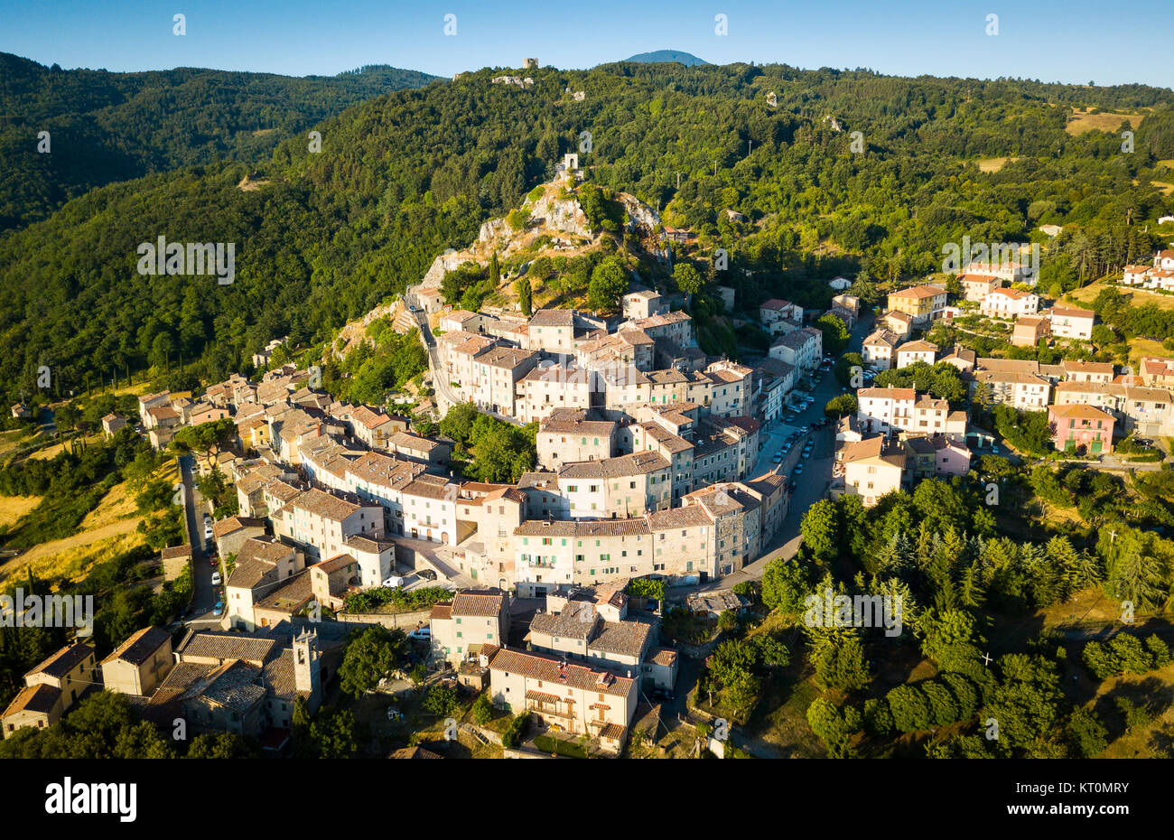 Campiglia d'Orcia, Toscane, Italie Banque D'Images