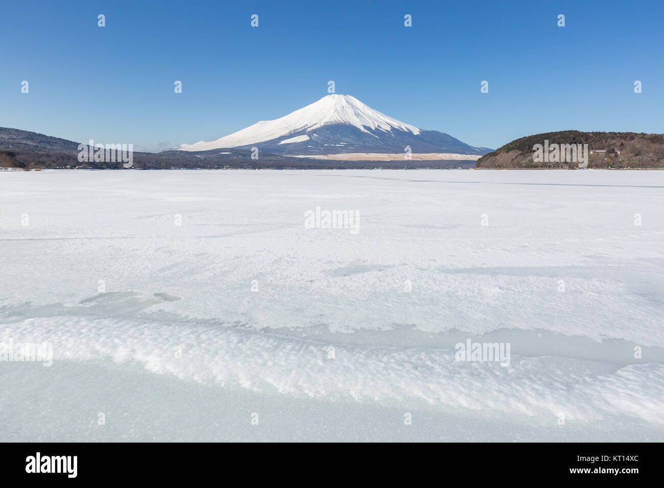 Fuji montagne hiver Banque D'Images