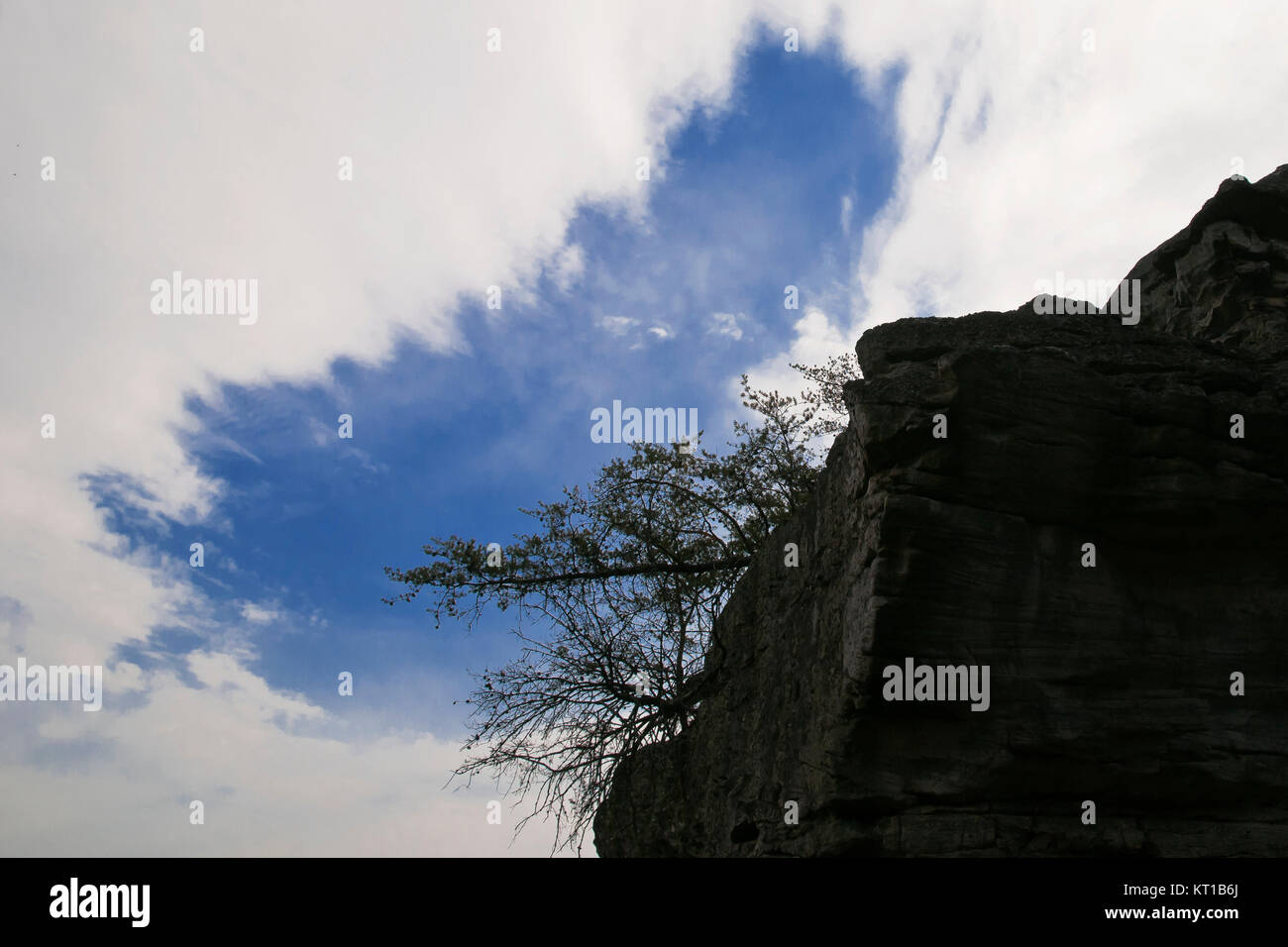 Ciel au-dessus de rock, Rock City, Texas Banque D'Images