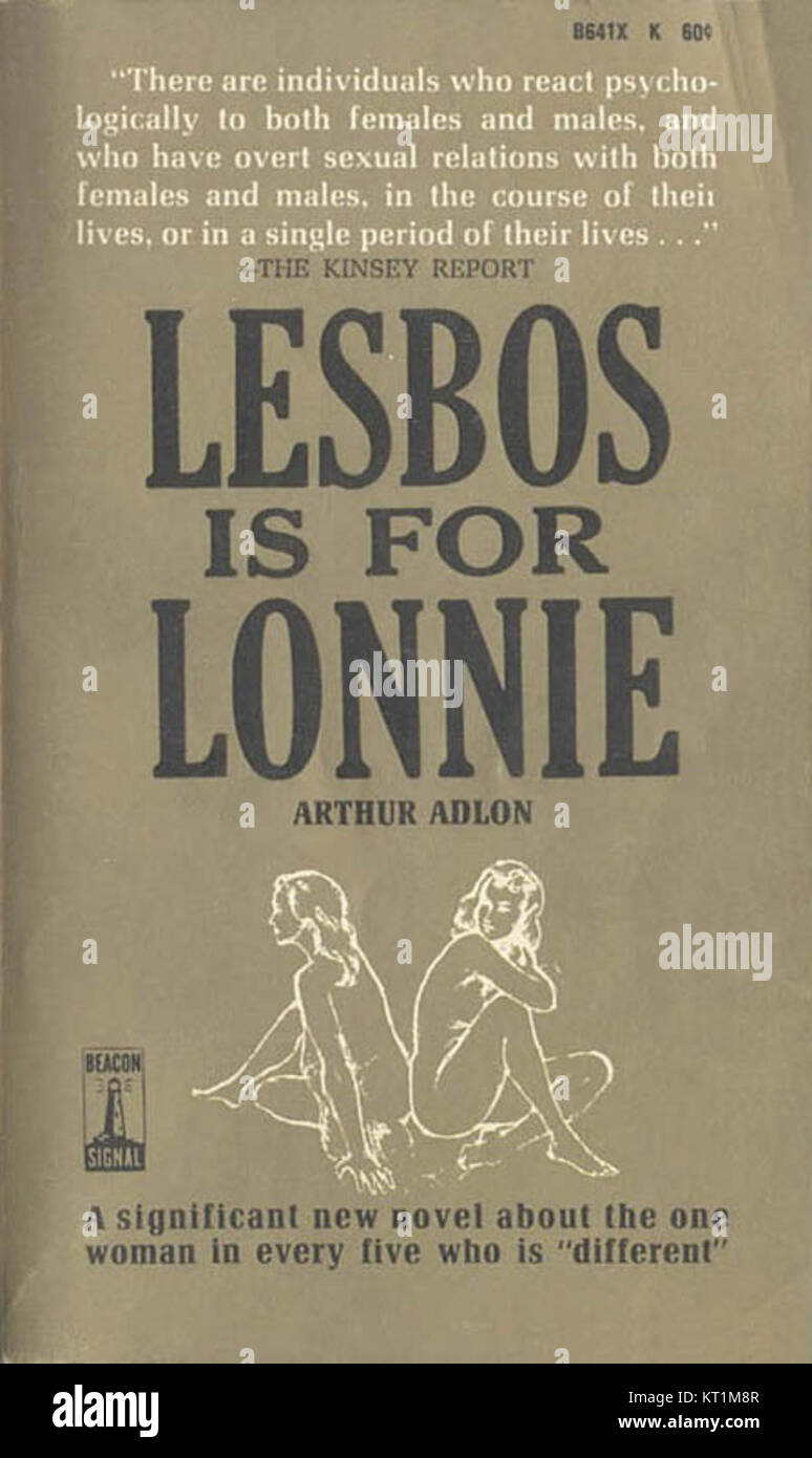 Couvrir de Lesbos est pour Lonnie par Arthur Adlon - Beacon B641X 1963 Banque D'Images