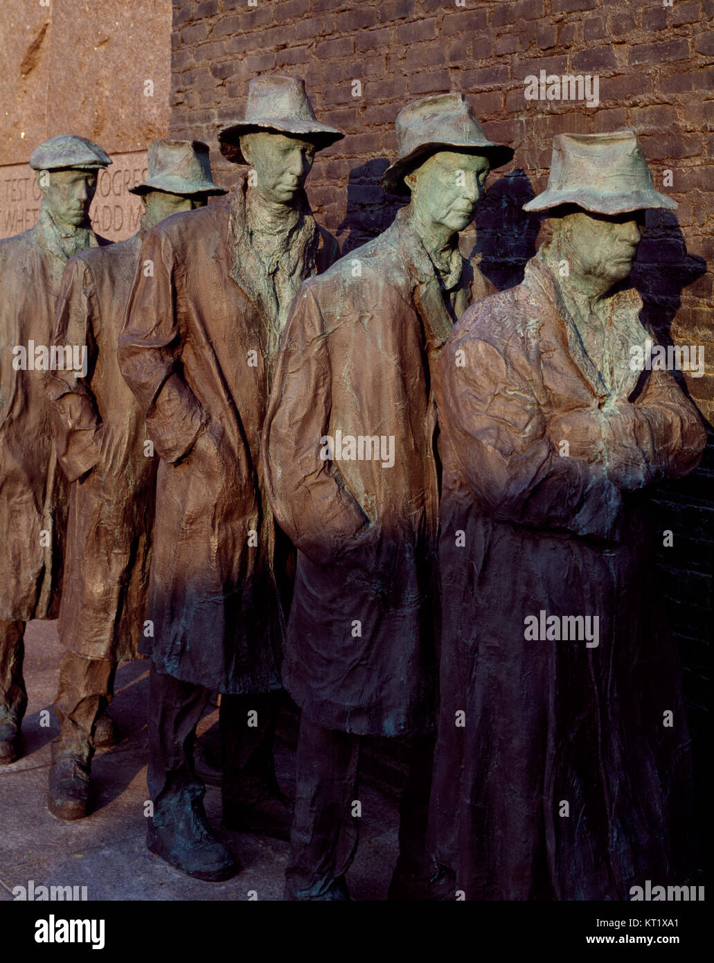 FDR-Memorial-The-Breadline Banque D'Images