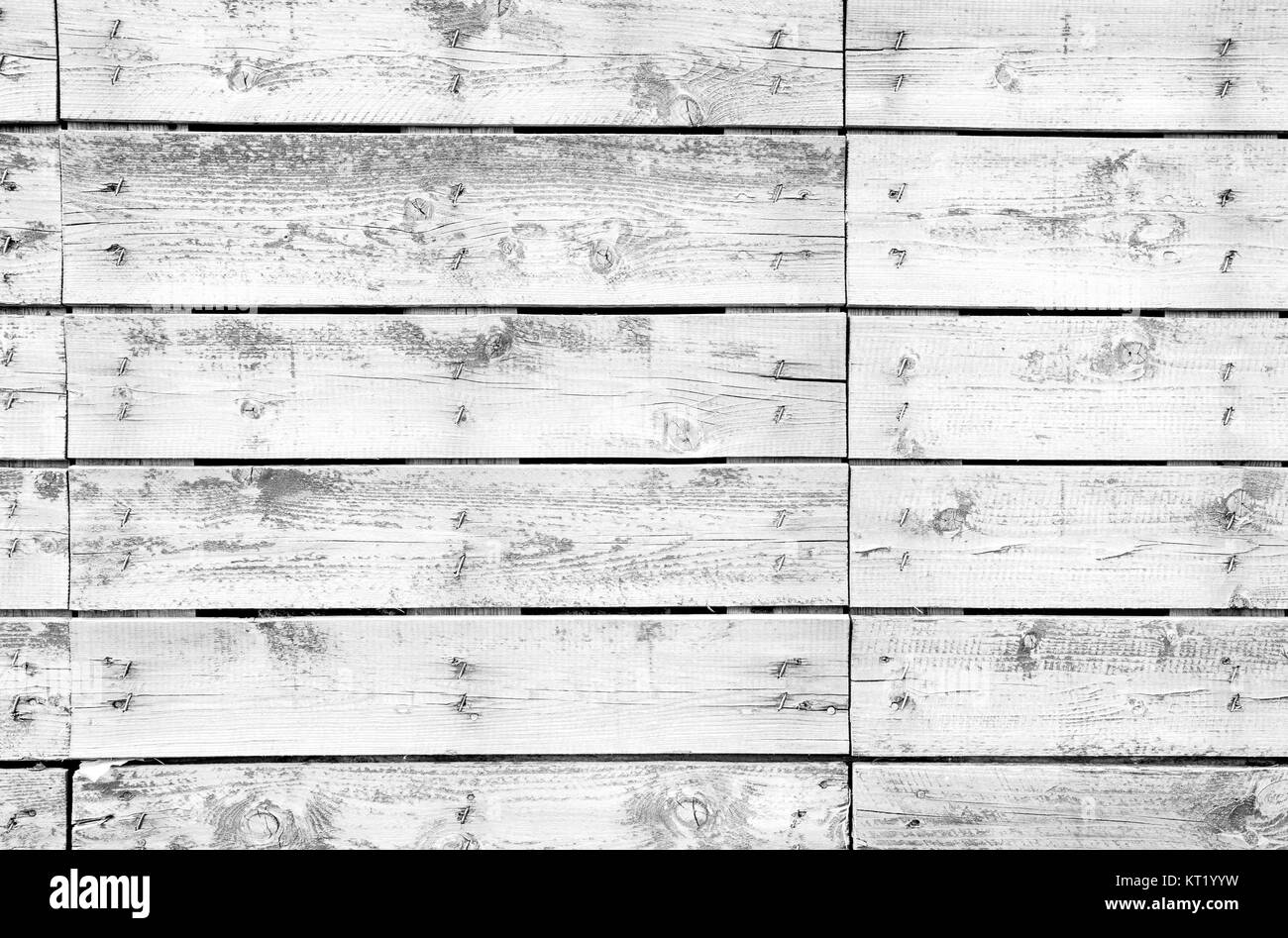 Planches en bois blanc background Banque D'Images