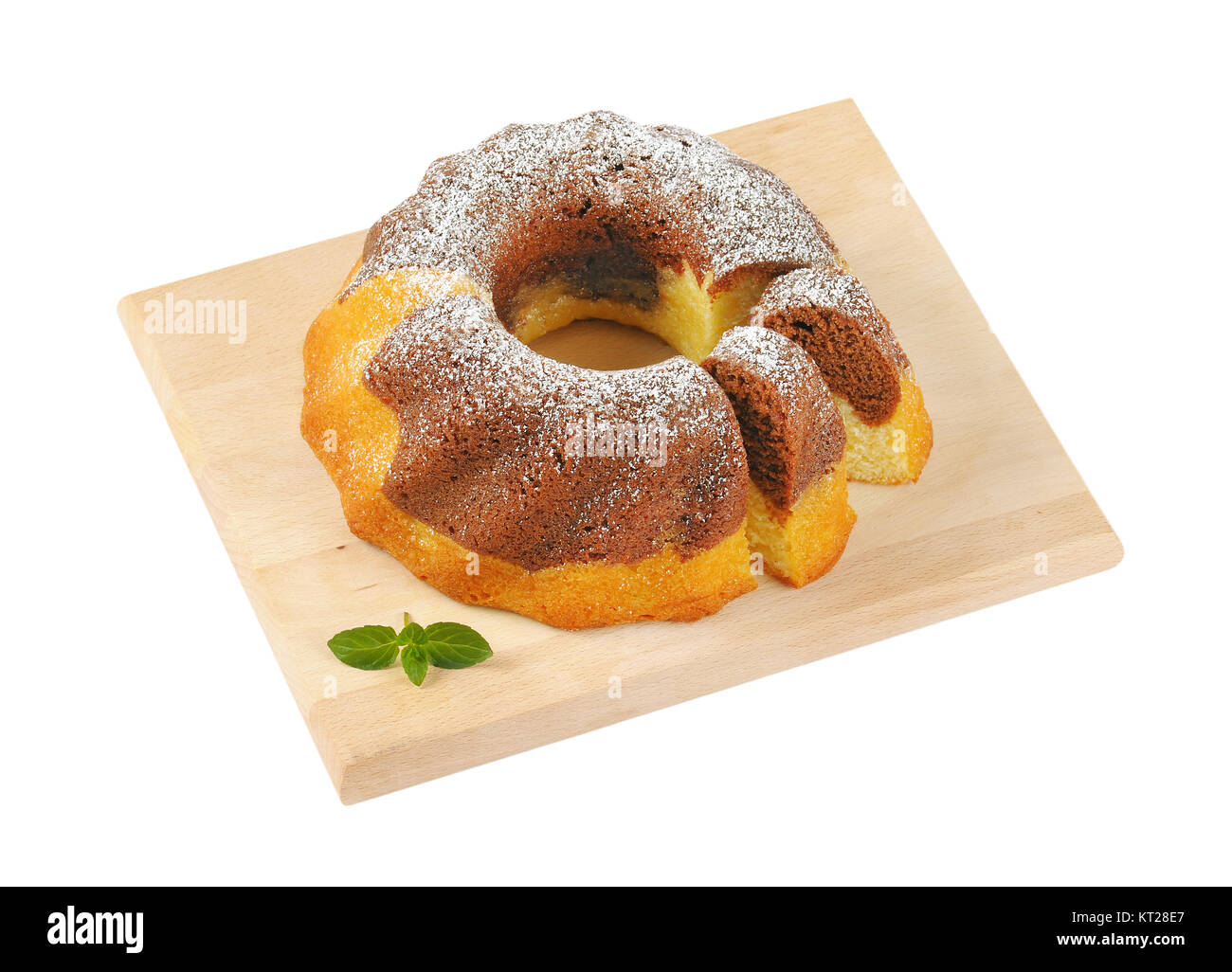 En gâteau bundt Banque D'Images